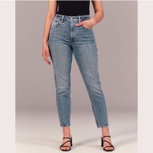 Abercrombie Curve Love High Rise Mom Jeans